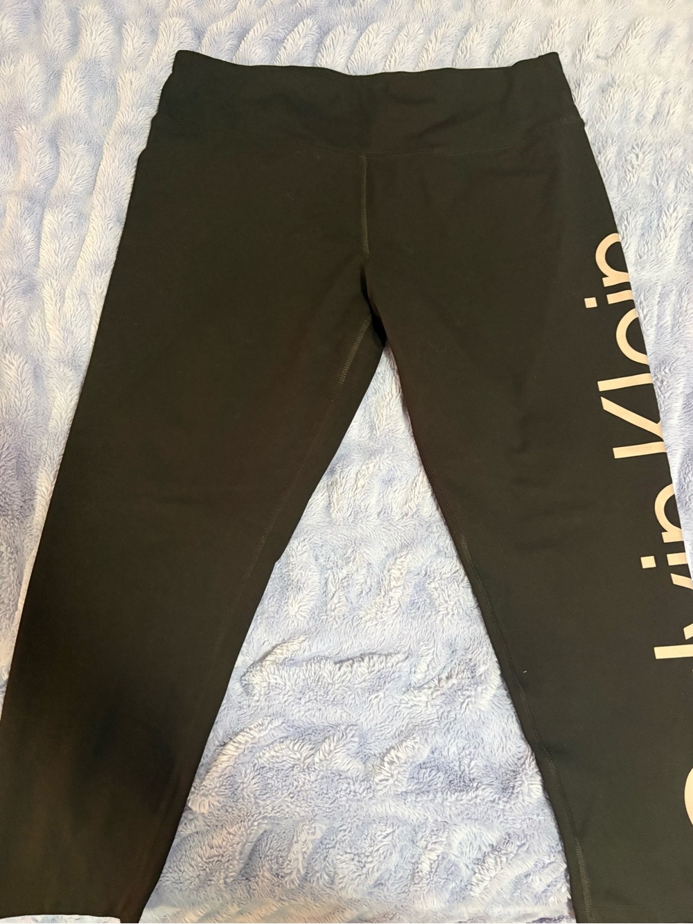 Calvin Klein Black Logo Side-Print Leggings